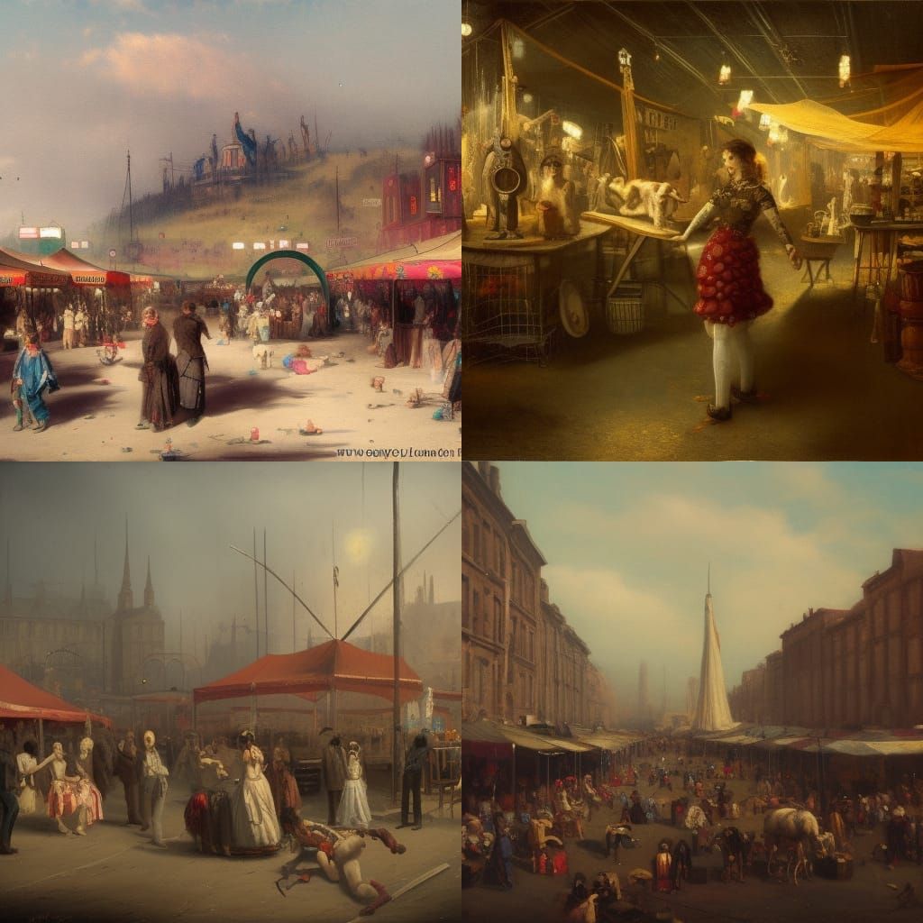 Flea Market Circus: Dark Fantasy Art