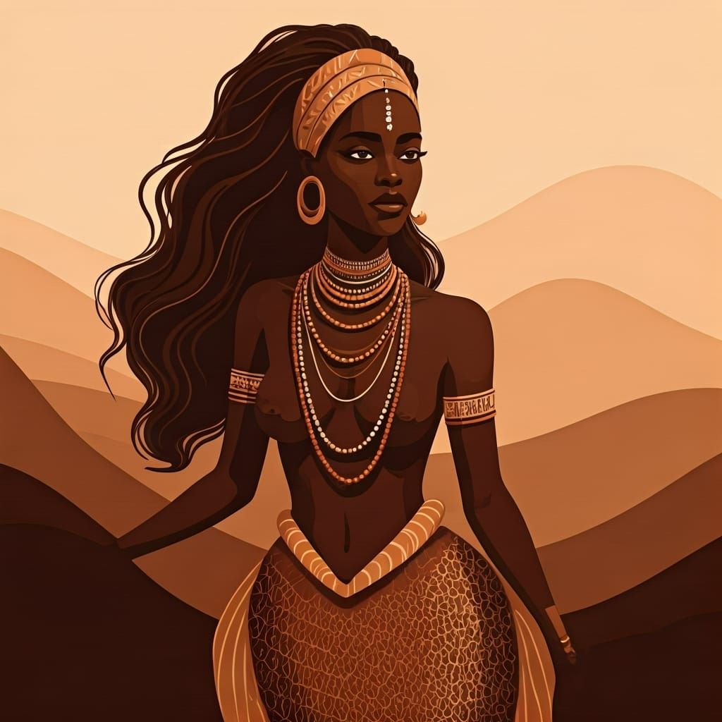 A Nommos is a Dogon (West African) mermaid.