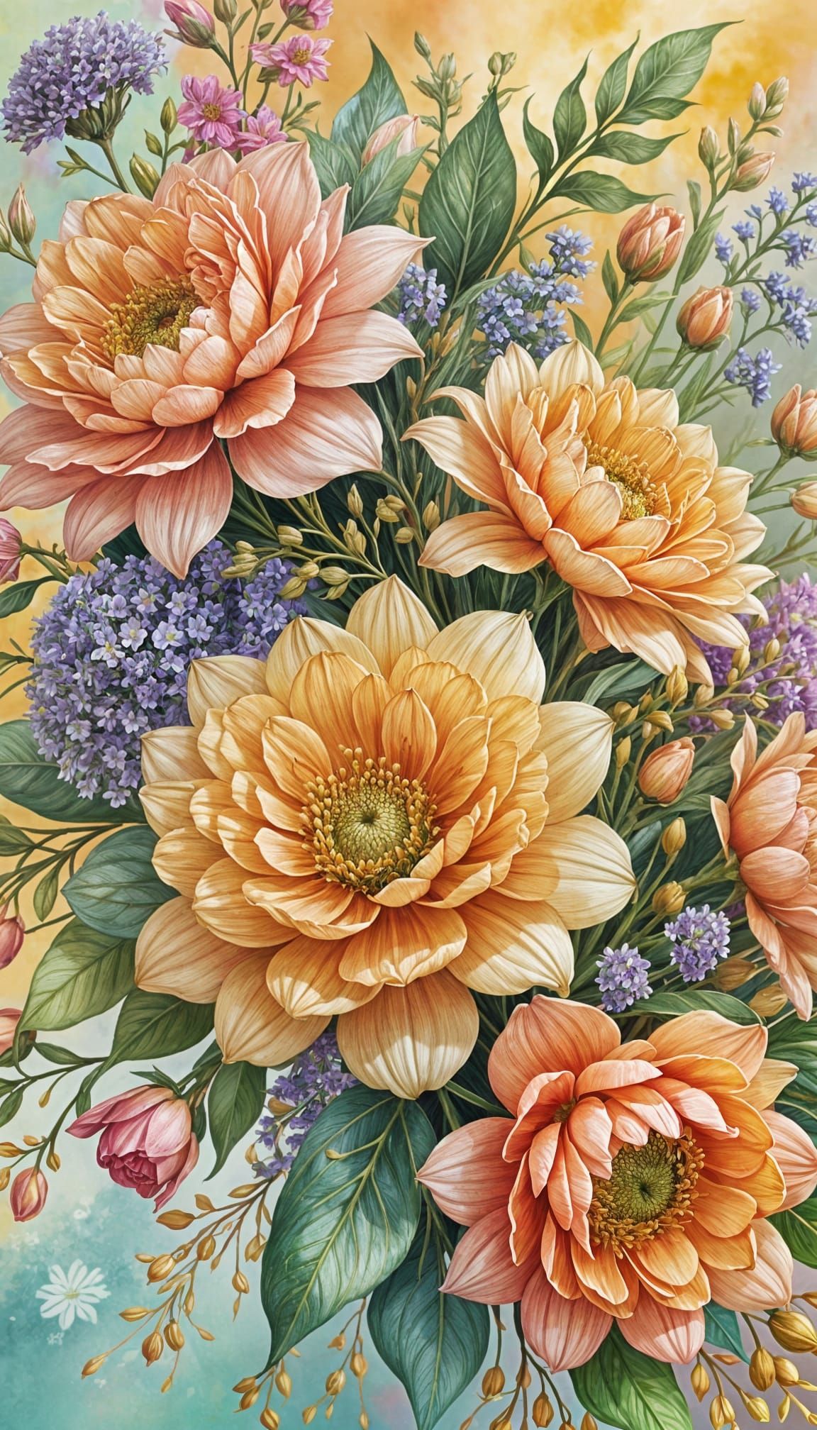 Vibrant Magical Flower Bouquet