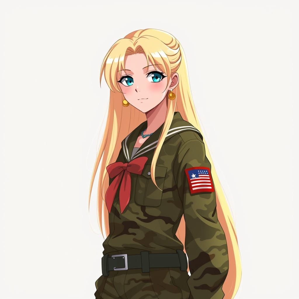 Manga-Inspired Camouflage Sailor Moon