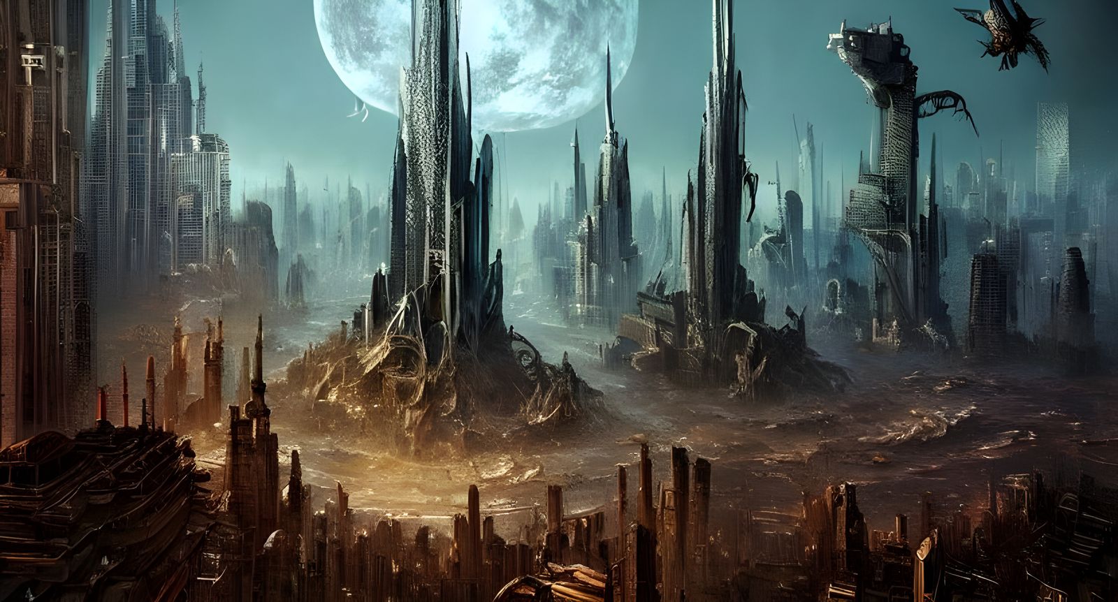 Epic Biopunk Metropolis of the Future