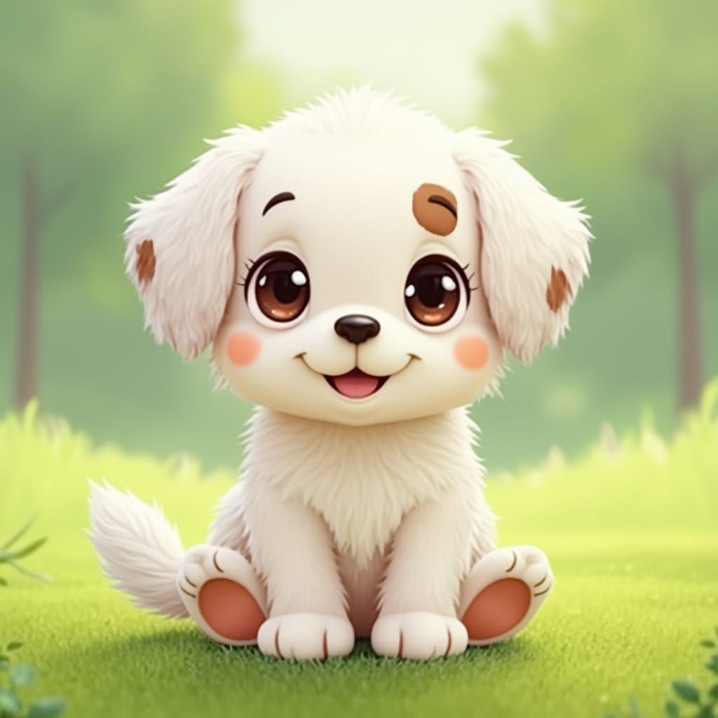 Adorable Chibi Animal Illustration