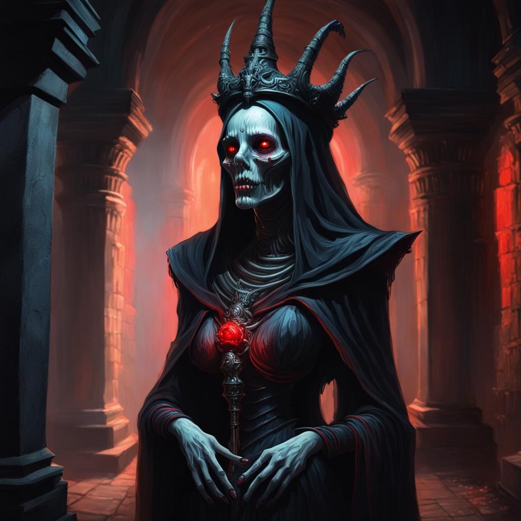 Great Lich Soul Extraction in Shadowy Crypt