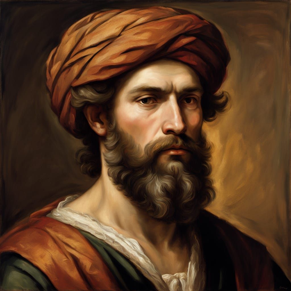Classical Renaissance Portrait of a Wise Man