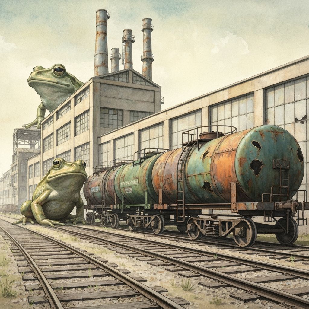 Giant Frogs in Post-Apocalyptic Landscape