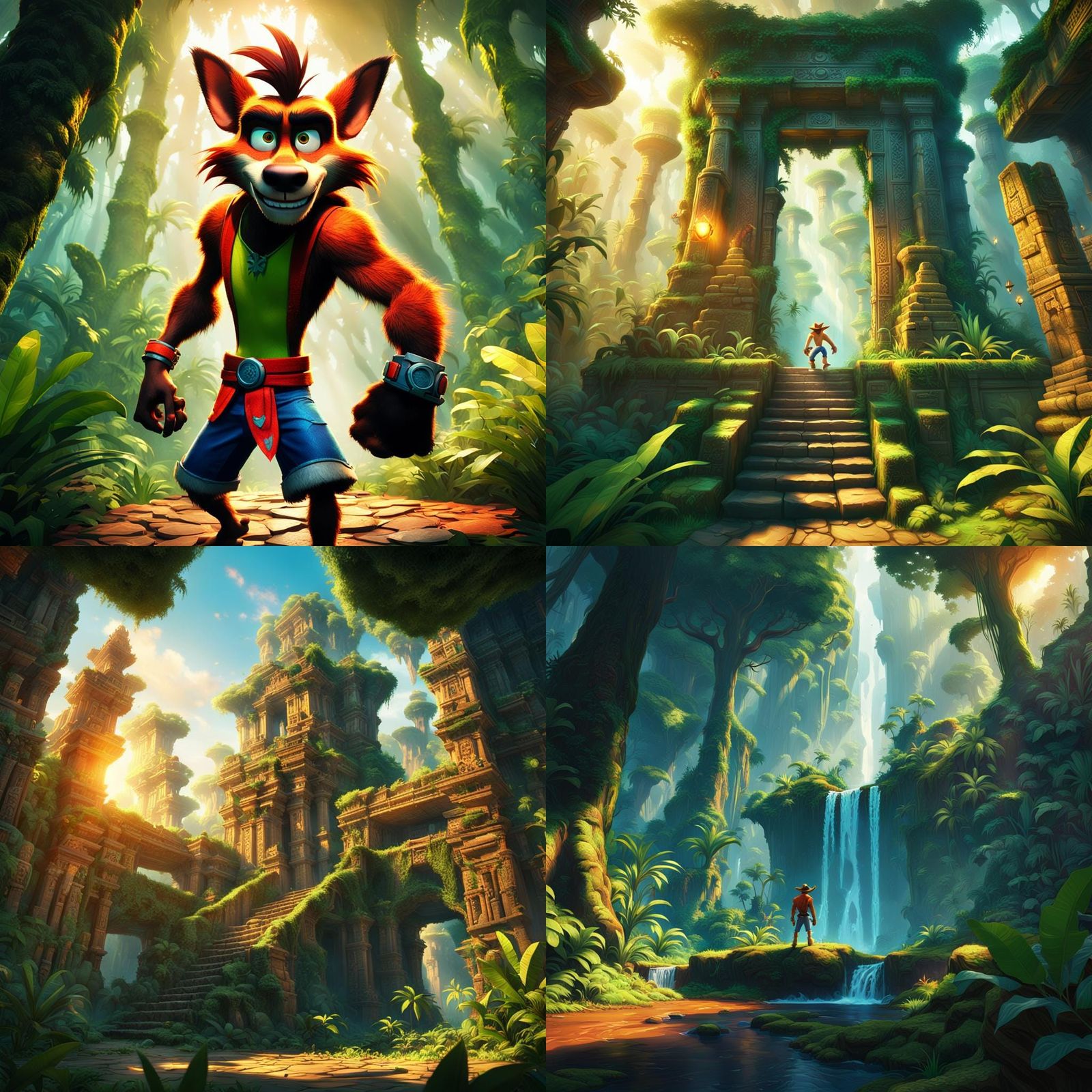 Crash Bandicoot: Epic Cinematic Digital Art