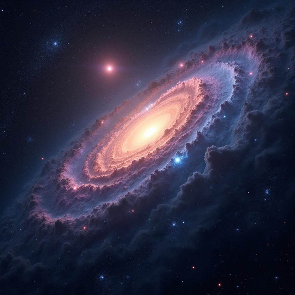 Vibrant Galaxies in Dreamlike Digital Art