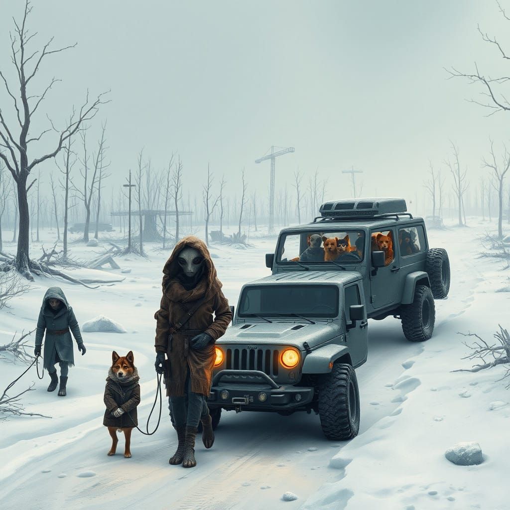 Frozen Apocalypse: Aliens Roam Winter wasteland with Human P...