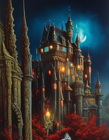 Dark Fantasy: Vampire's Gory Attack on Cinderella