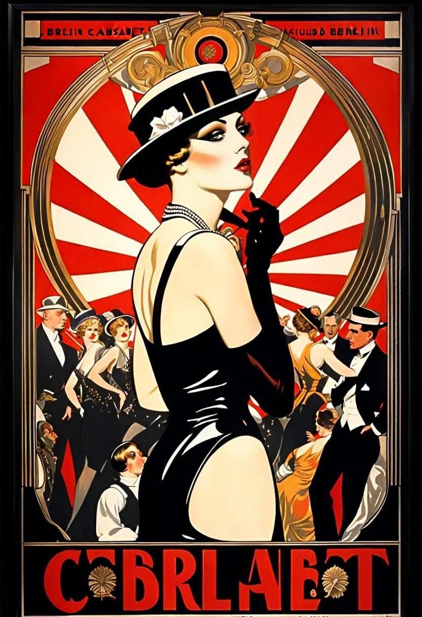 Berlin Cabaret Poster in J. C. Leyendecker Style