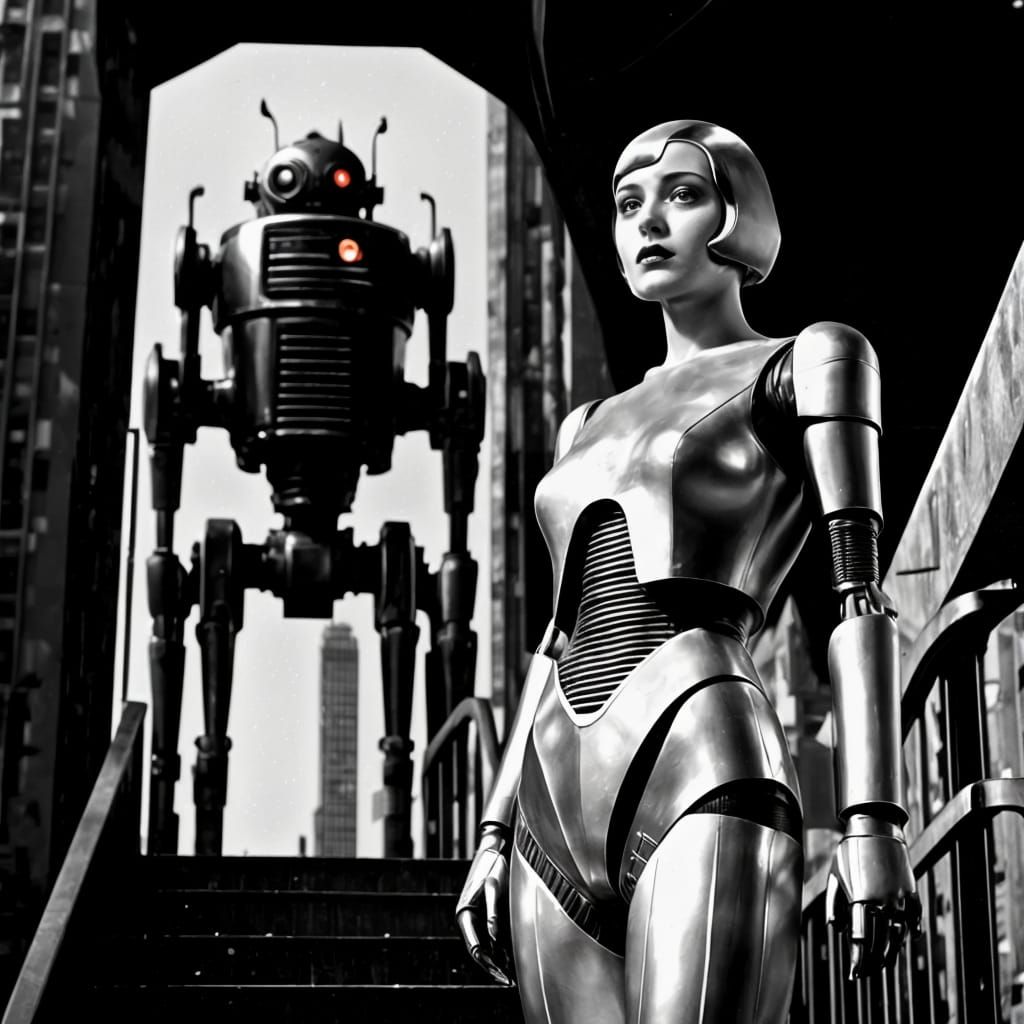 Metropolis Robot: 1920s Style Sci-Fi Heroine