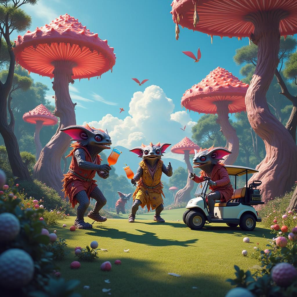 Aliens Ruin Golf Course: Fantasy Concept Art