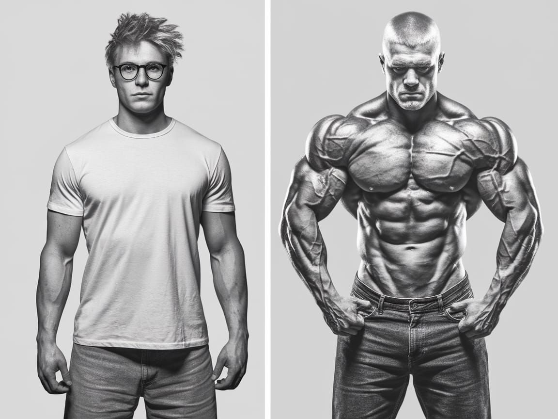 Transformative Muscle Build from Thin to Hyper-Muscular