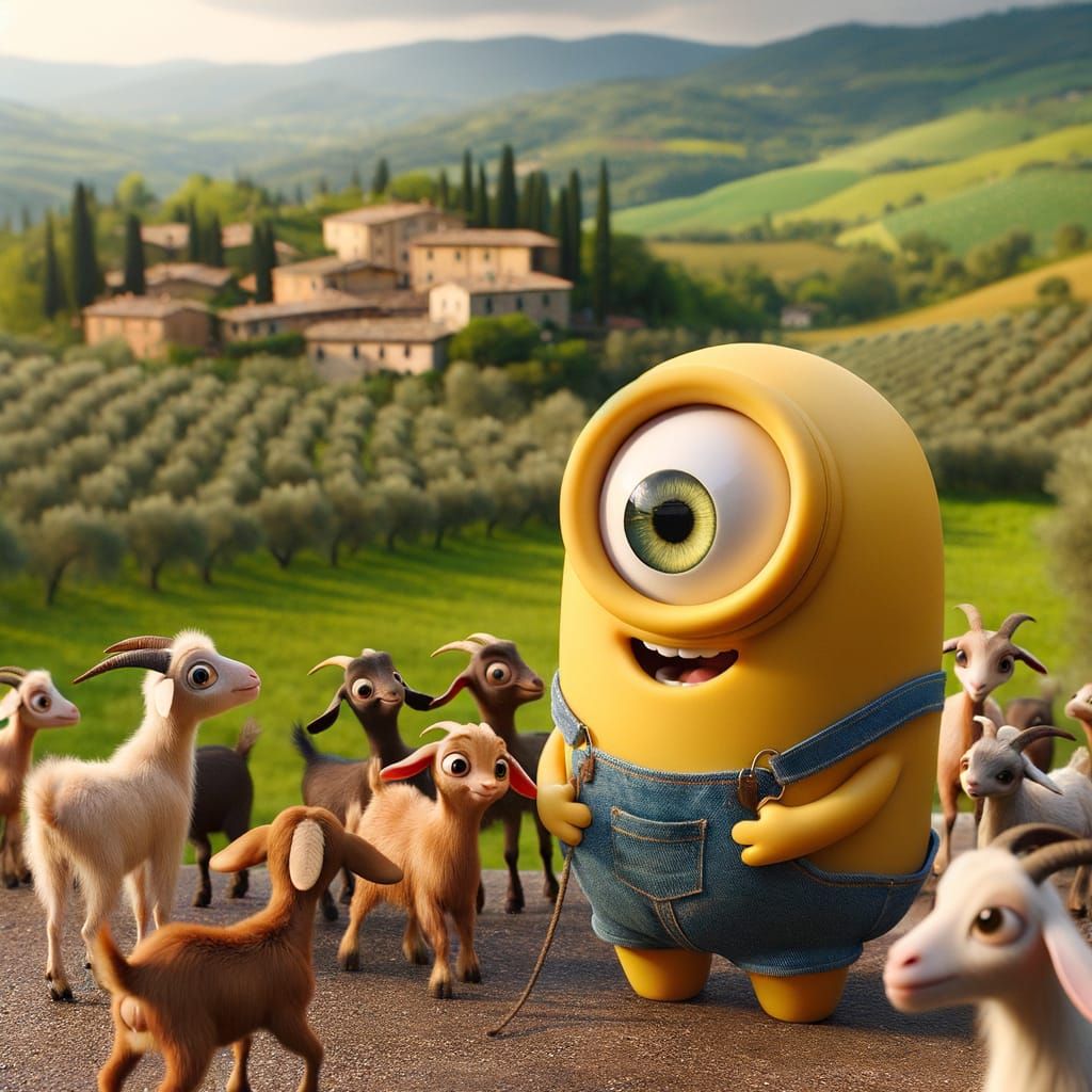 A Pixar Minion is a Lonely Goat Herder