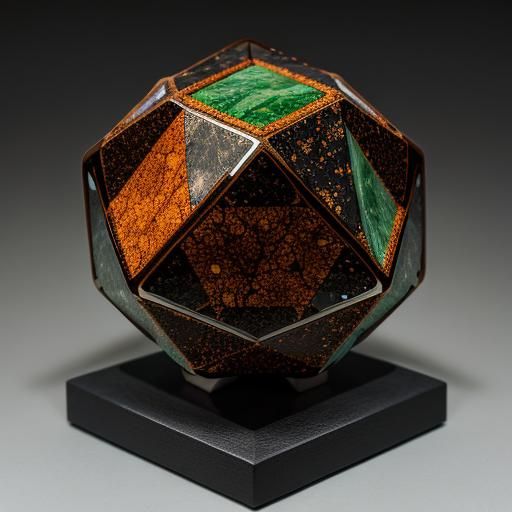 Jasper Dodecahedron: High Quality Product Photo