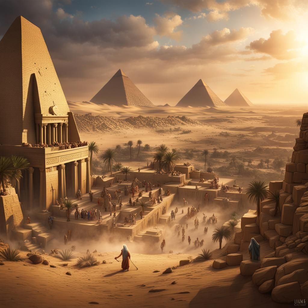 Moses in Egypt: A Matte Painting
