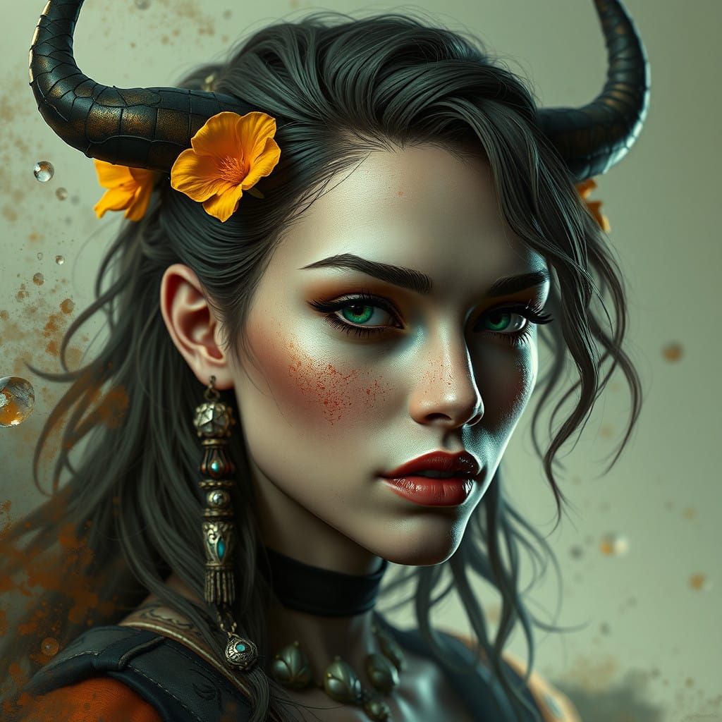 Enchanting Shapeshifting Witch in Muted Colors