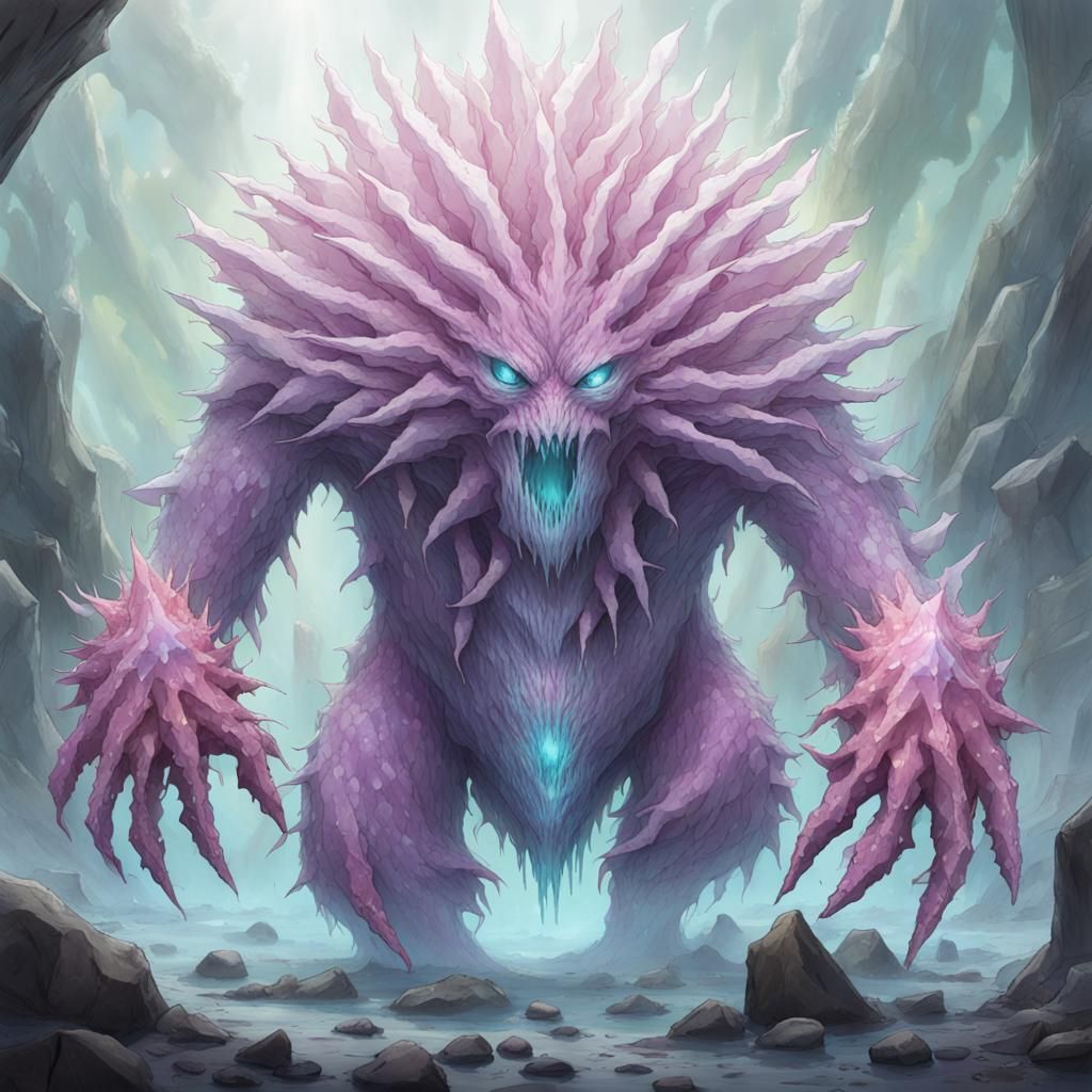 Crystalline Monster Generated by AI