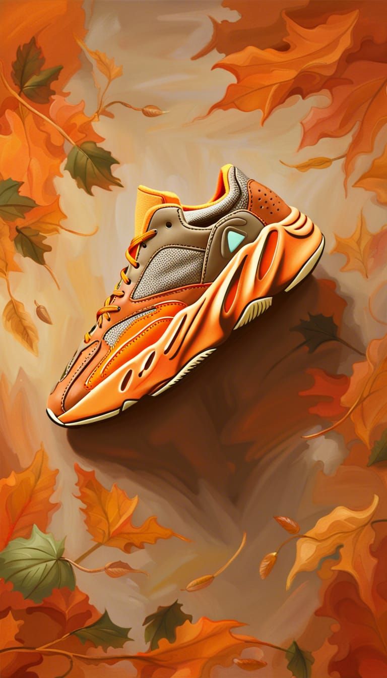 Yeezy 700 Pumpkin Pie: Oil Painting Art