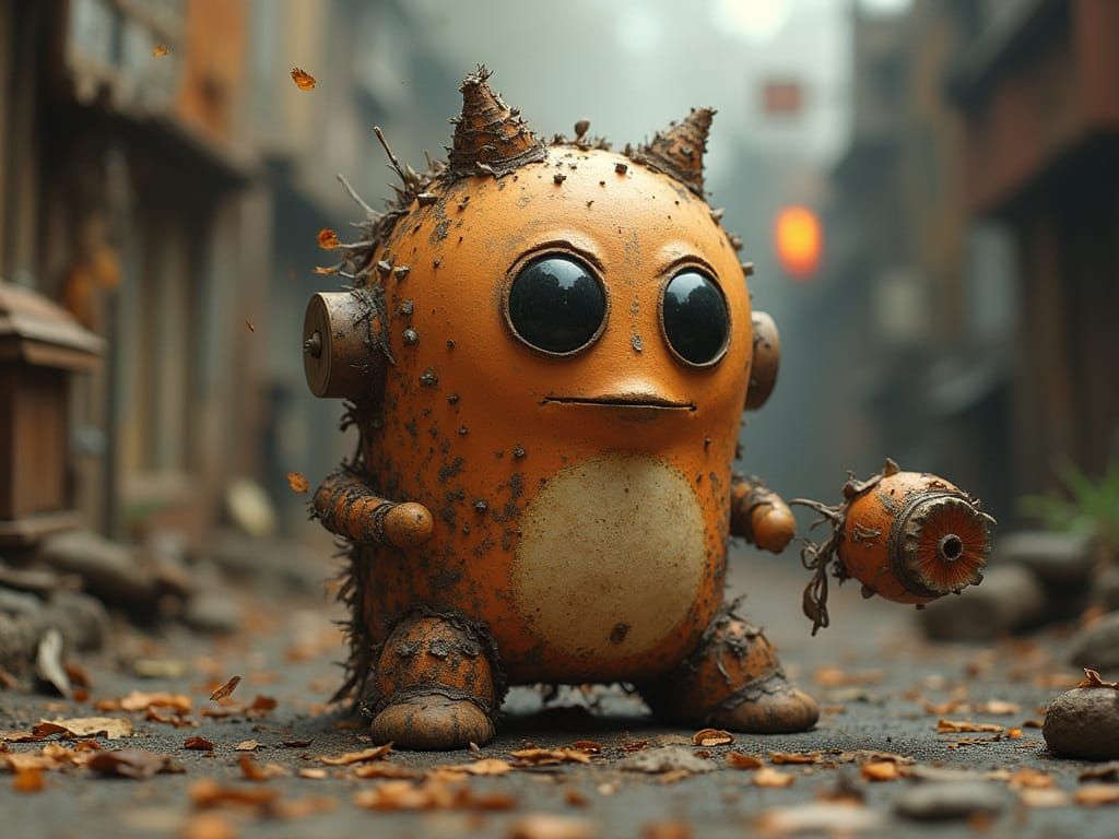 A Gummigami Anthromorph in 3D Doodlecraft and Pyrographic Whittling in Spring