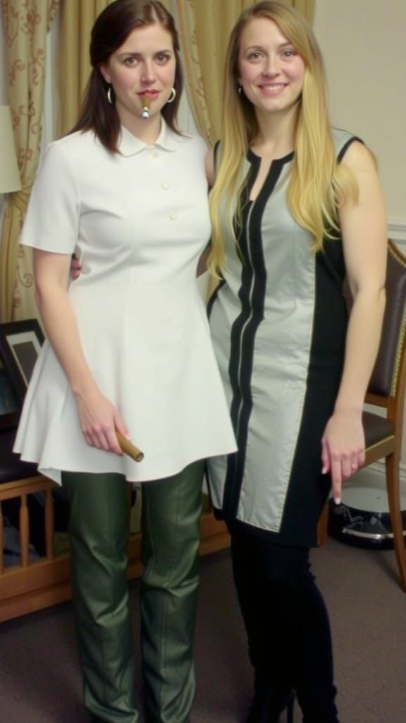 Woman Smoking Cigar in Noir Cinematic Style