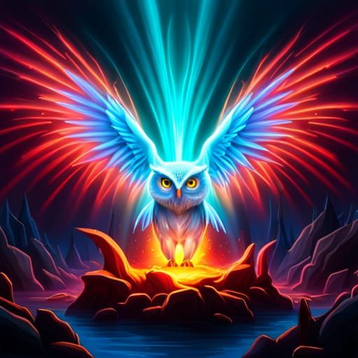 Neon owl