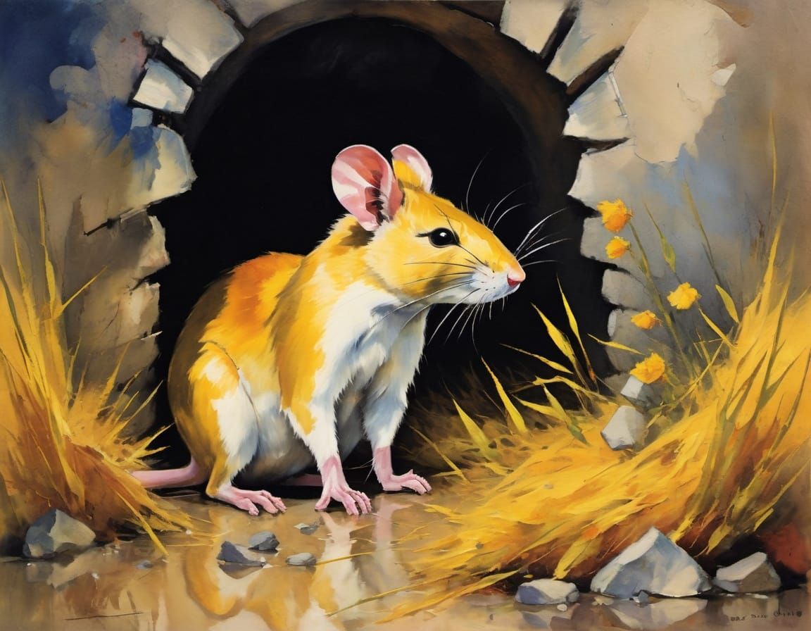 Expressionist Image in Style of Emil Nolde