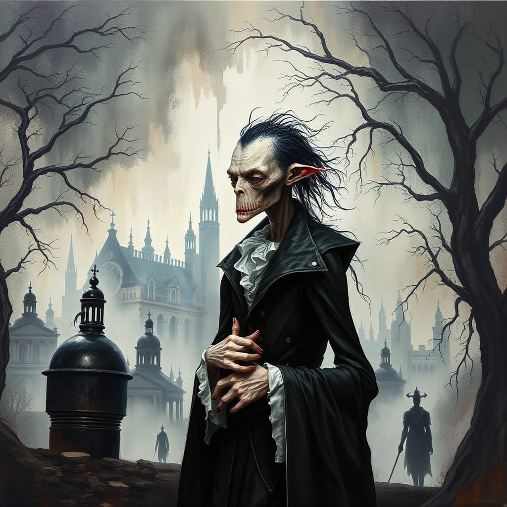 Uriah Heep in Surreal Pre-Apocalyptic Cityscape