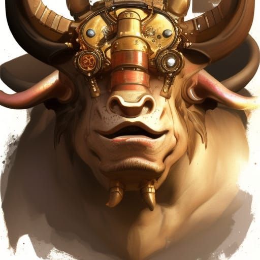 steampunk minotaur