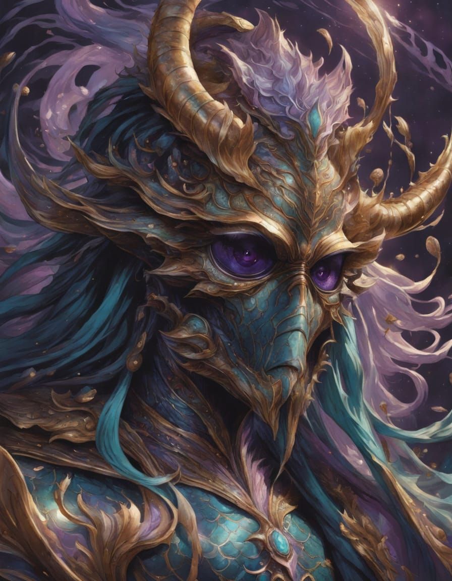 Ethereal Fantasy Character in Vibrant Cel-Shaded Art