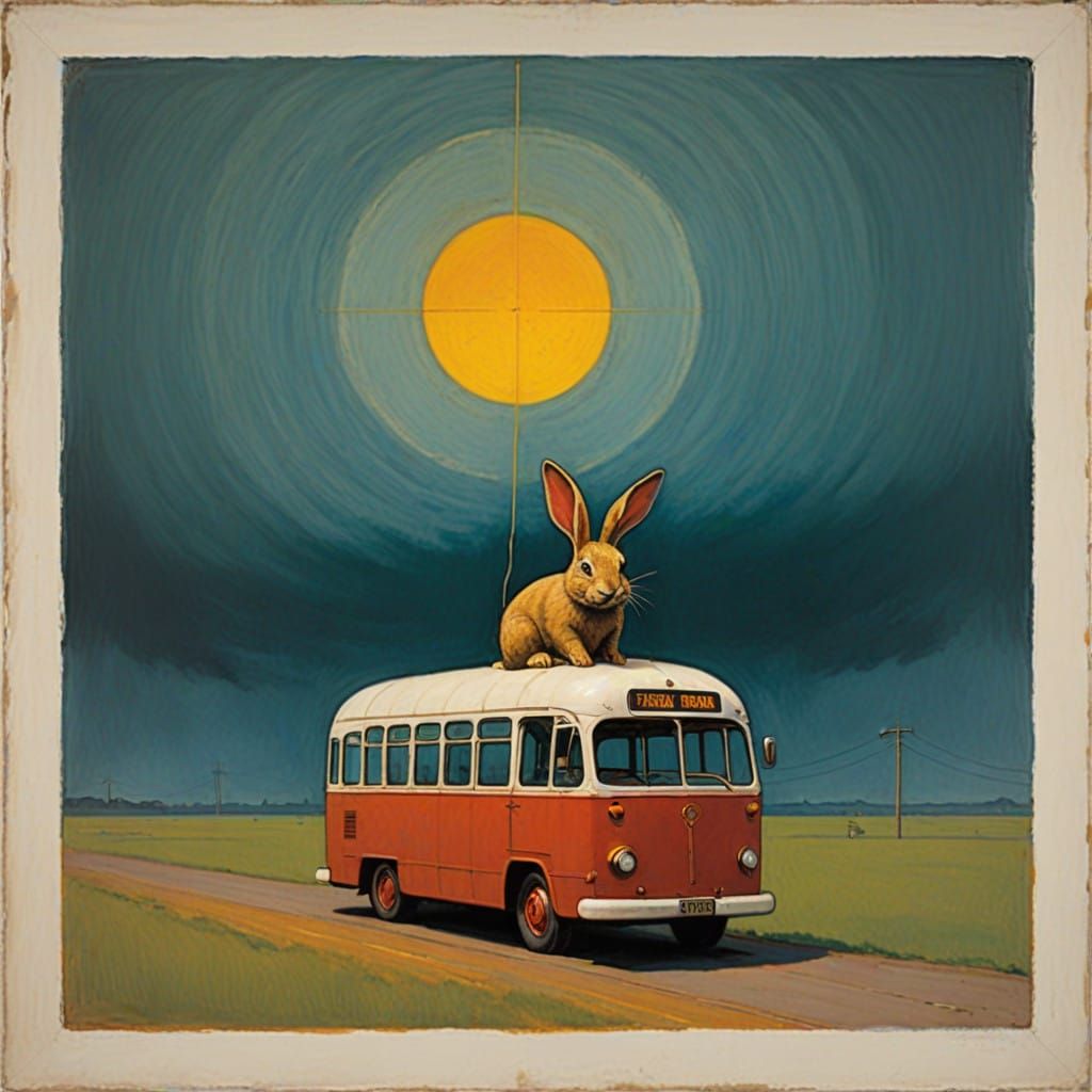 Surreal Landscape of a Cracked Globe with a Flying Electric...