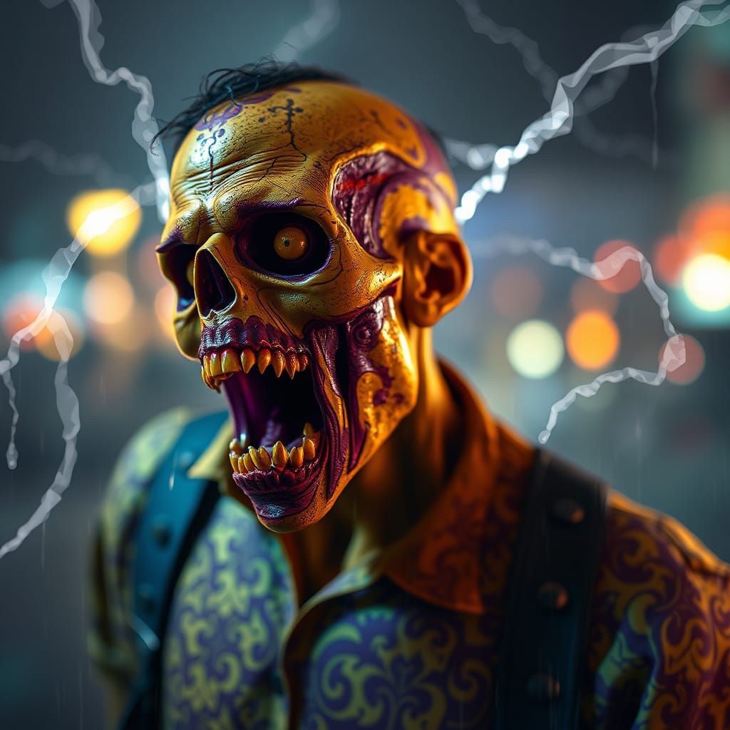 Zombiecore Figure in Brocade, Rutkowski Style