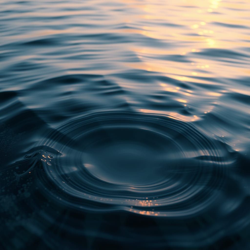 Mystical Water Oasis in Hyper-Realistic Digital Art