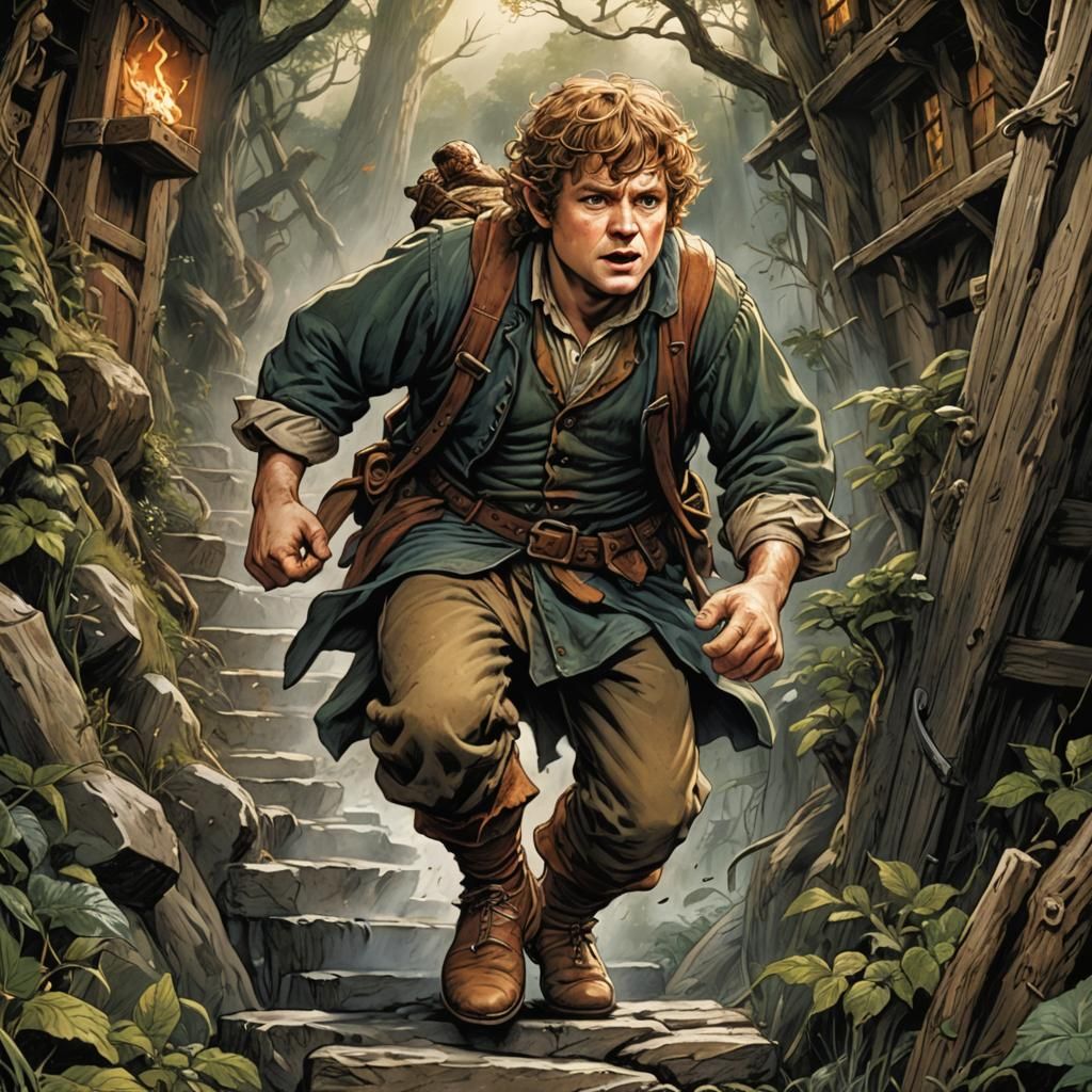 Samwise Gamgee's Fury: Comic Book Art
