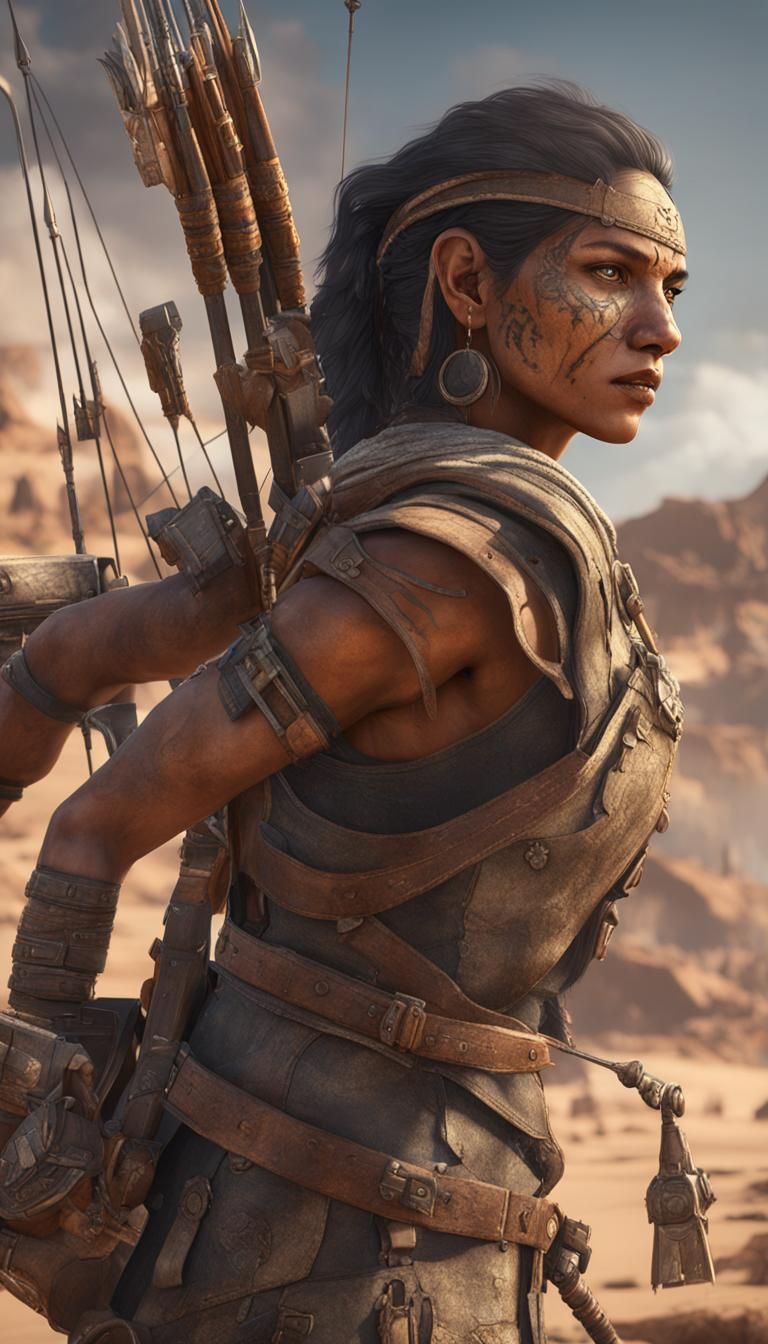 Taino Archer in Wastelands: 3D Game Cinematic