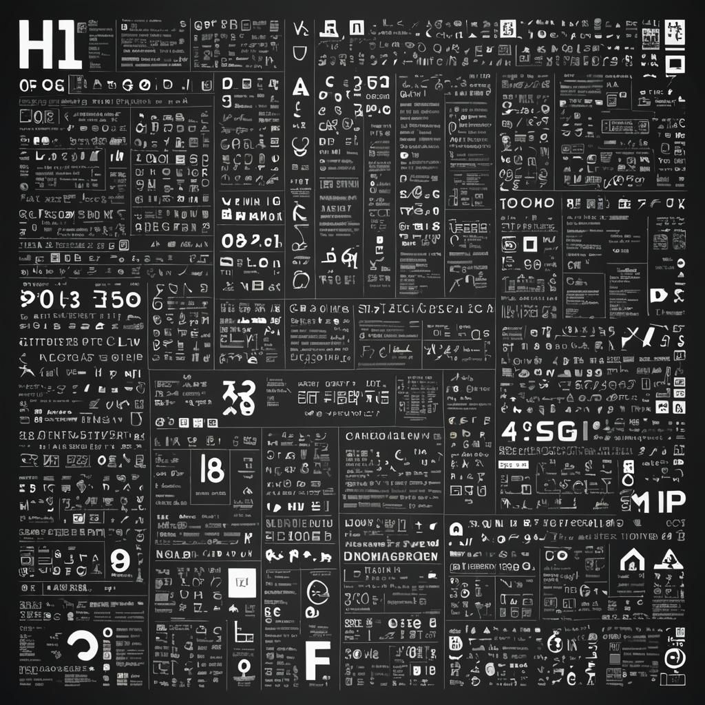 Helvetica Font Infographic Poster in Glitch Art Style