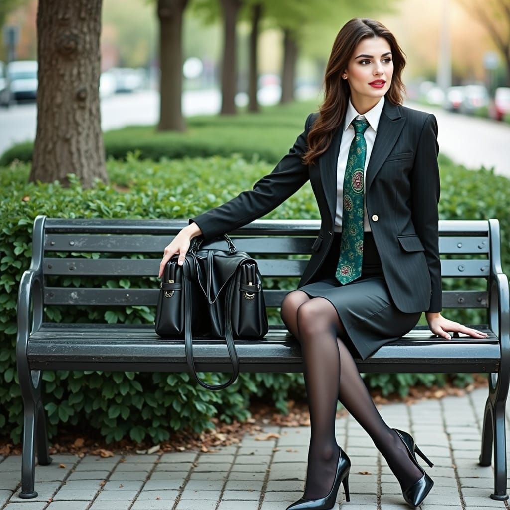 Elegant Iranian Executive in Chic Business Attire