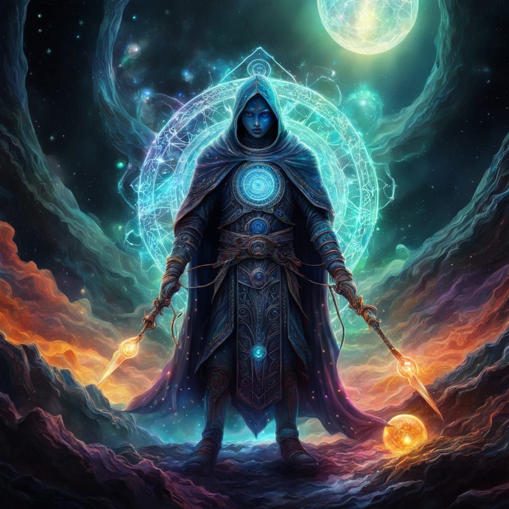 Surreal Cosmic Servitor Transcends Astral Realms