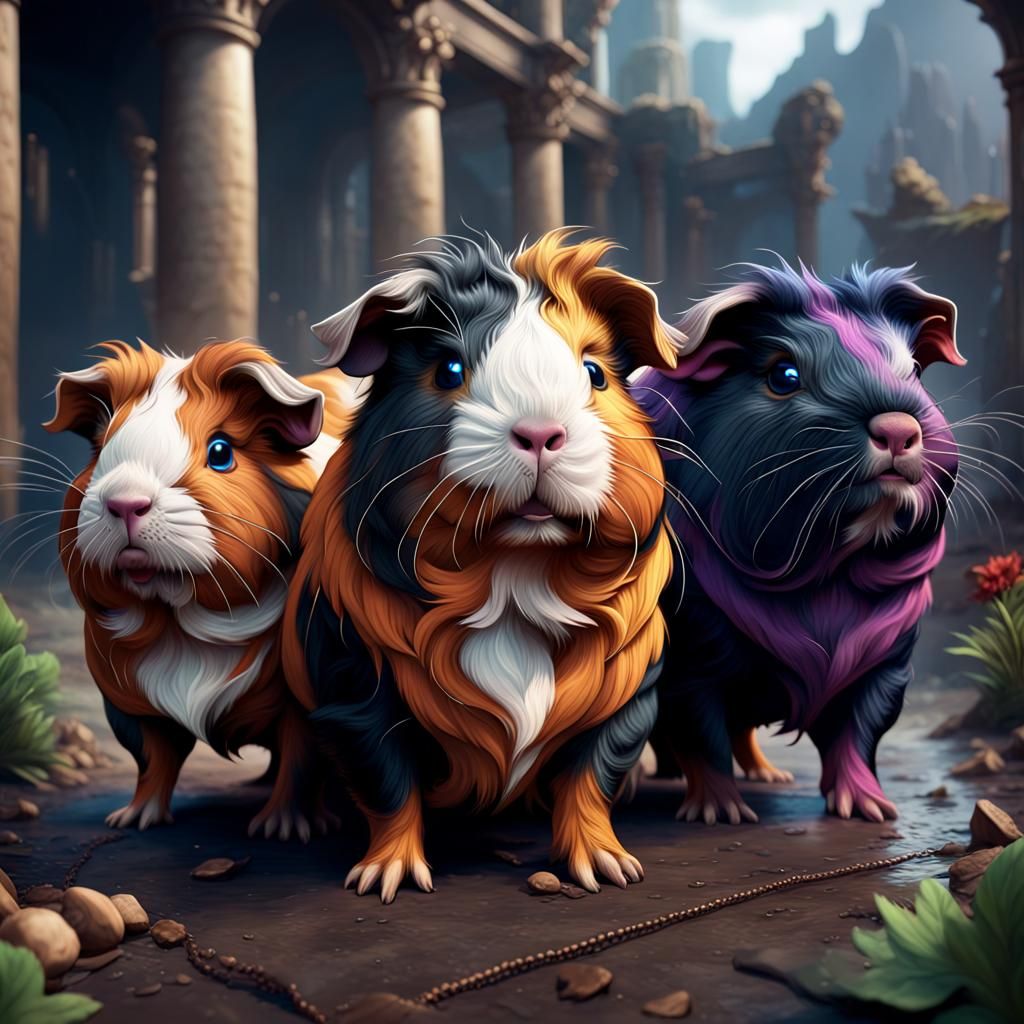Guinea Pig Cerberus: Fantasy Concept Art