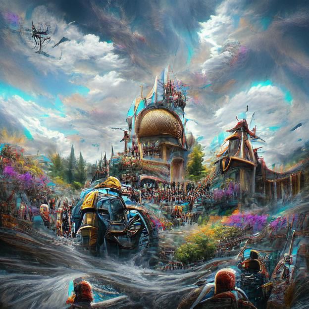 Disneyland in Izalith: Digital Art Illustration