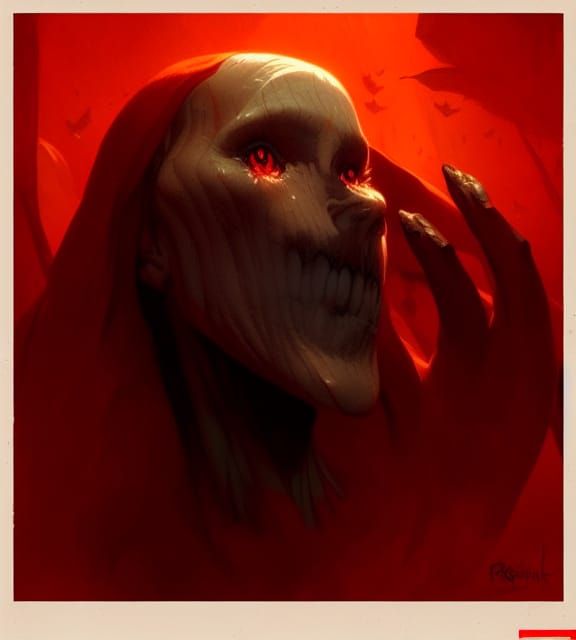 Dark Fantasy Figure in Gothic Art Style