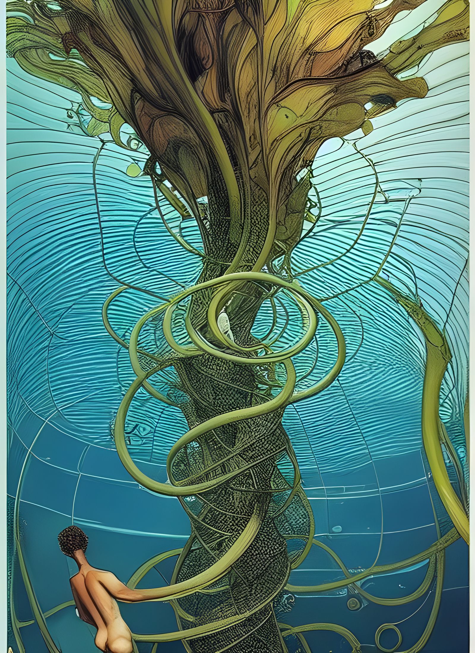 Aquatic Humans in Fibonacci Undersea City