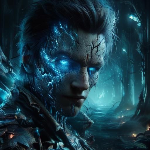 Ninja Merges with Biomechanical Fern in Dramatic Still