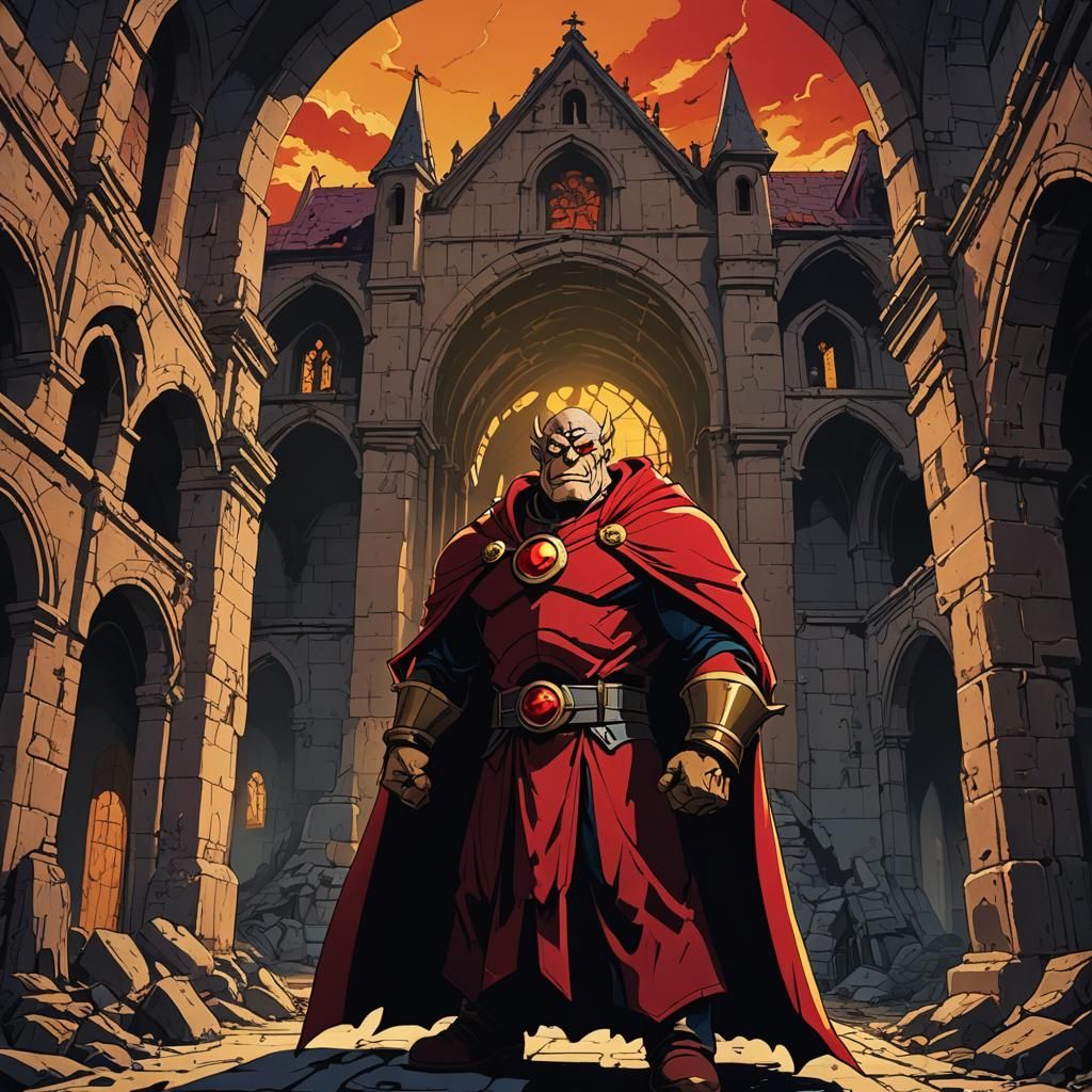 Etrigan in Spooky Monastery, Hanna Barbera Cartoon