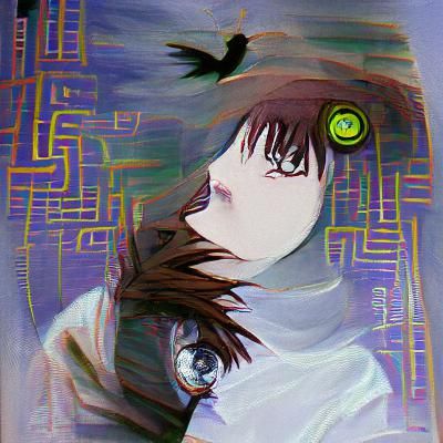 Lain Iwakura Fanart: Digital Anime Style