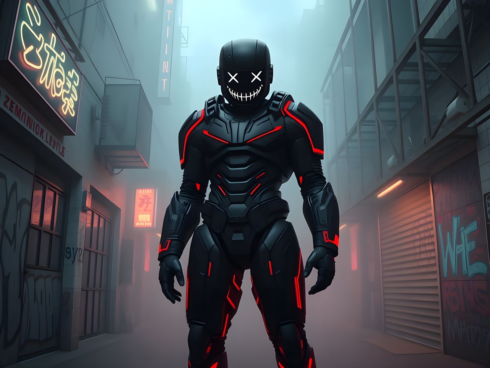 The Madman in Cyberpunk Alley