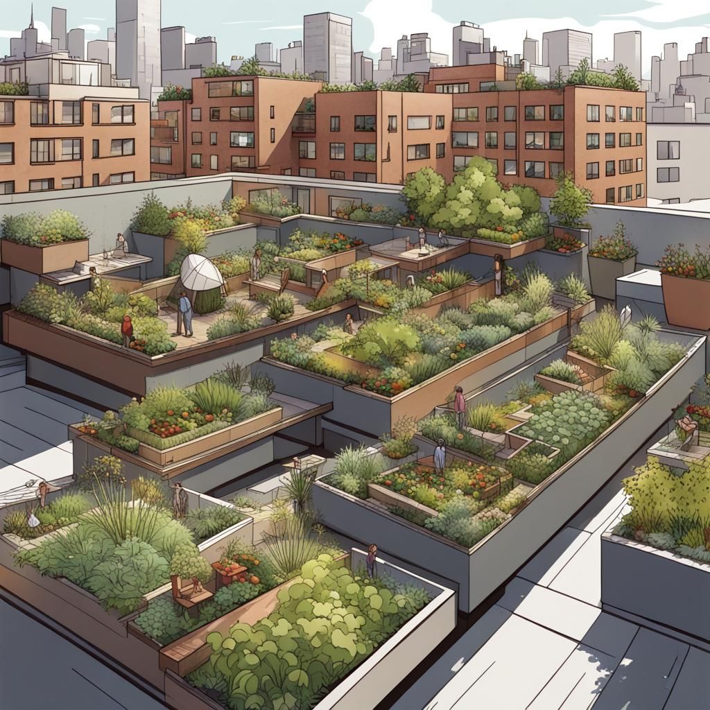 Urban Rooftop Gardens: Community Plots in the City