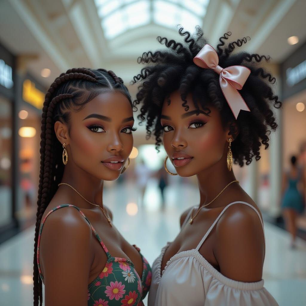 Friends at Mall Fantasy Concept Art Splash Screen