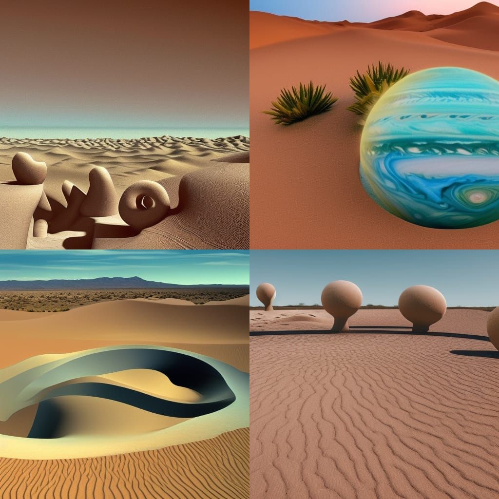 Surreal Desert Utopia on Jupiter