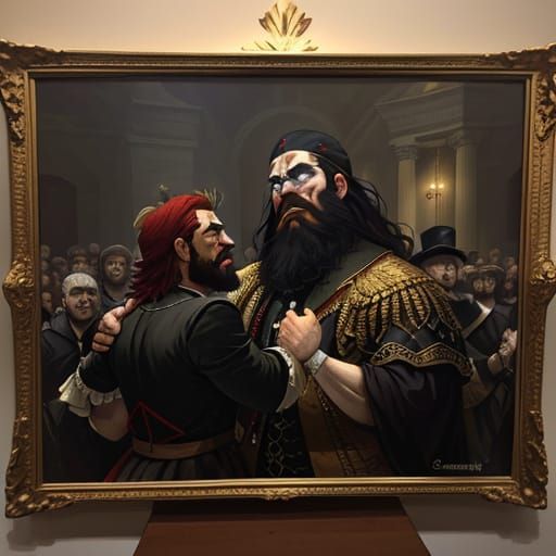 A Young Leader's Appointment in a Fiery Baroque Scene